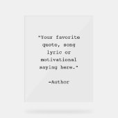 Creëer Uw eigen offerte Acryl Bord (Voorkant)