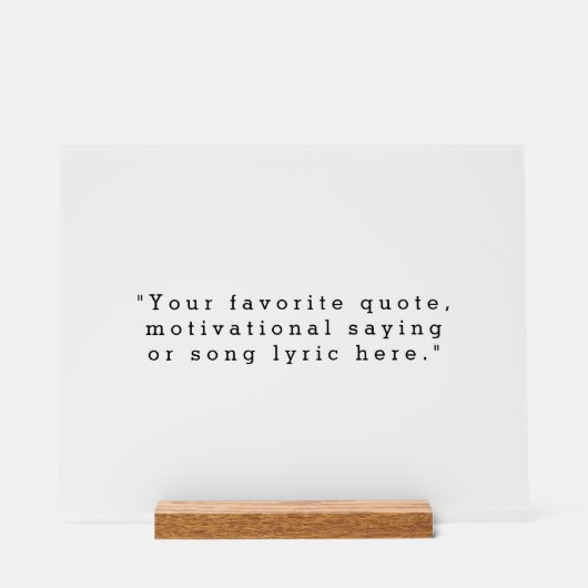 Creëer Uw eigen offerte Acryl Bord (Voorkant)