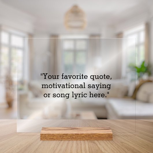 Creëer Uw eigen offerte Acryl Bord