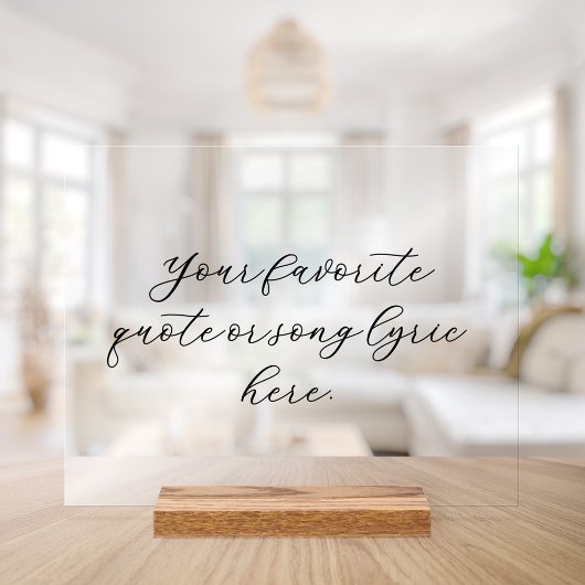 Creëer Uw eigen offerte Acryl Bord