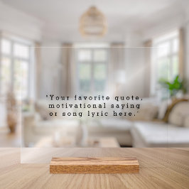 Creëer Uw eigen offerte Acryl Bord