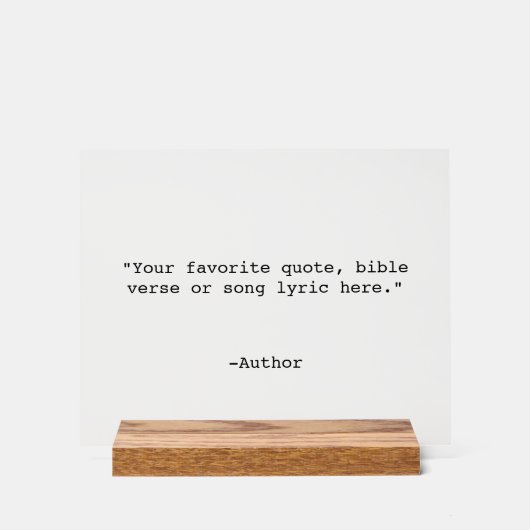 Creëer Uw eigen offerte Acryl Bord (Voorkant)