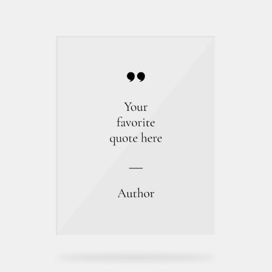 Creëer Uw eigen offerte Acryl Bord (Voorkant)