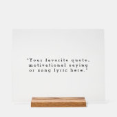 Creëer Uw eigen offerte Acryl Bord (Voorkant)