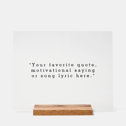 Creëer Uw eigen offerte Acryl Bord (Voorkant)