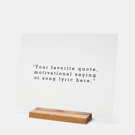 Creëer Uw eigen offerte Acryl Bord (Hoek)