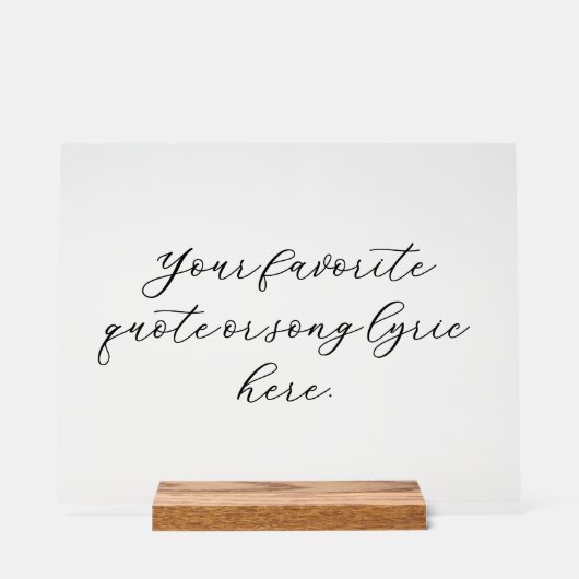 Creëer Uw eigen offerte Acryl Bord (Voorkant)