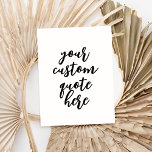 Creëer Uw eigen offerte Briefkaart<br><div class="desc">Creëer uw eigen briefkaart met moderne gepersonaliseerde elegante scripttypografie.</div>