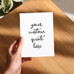 Creëer Uw eigen offerte Briefkaart<br><div class="desc">Creëer uw eigen briefkaart met moderne gepersonaliseerde elegante scripttypografie.</div>