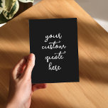 Creëer Uw eigen offerte Briefkaart<br><div class="desc">Creëer uw eigen briefkaart met moderne gepersonaliseerde elegante scripttypografie.</div>