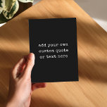 Creëer Uw eigen offerte Briefkaart<br><div class="desc">Creëer uw eigen quote briefkaart met minimalistische  typemachine tekst.</div>