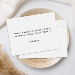 Creëer Uw eigen offerte Briefkaart<br><div class="desc">Creëer uw eigen aangepaste offerte briefkaart. Beschikt over minimalistische typemachinetypografie.</div>