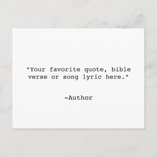 Creëer Uw eigen offerte Briefkaart (Voorkant)