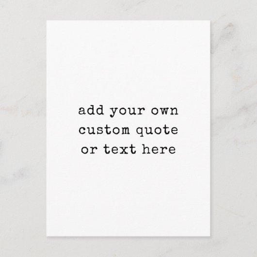 Creëer Uw eigen offerte Briefkaart (Voorkant)