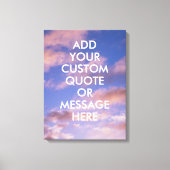 Creëer Uw eigen offerte Canvas Afdruk (Voorkant)