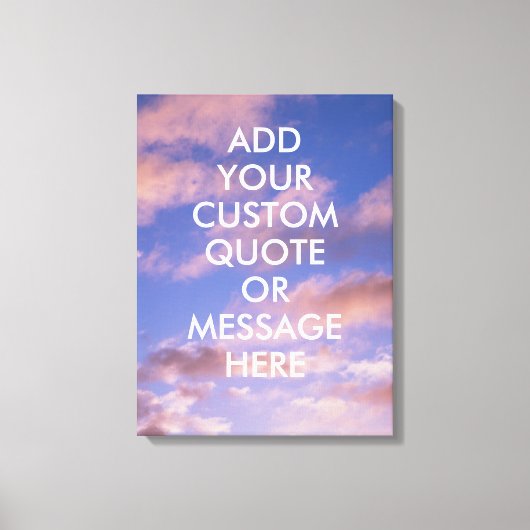 Creëer Uw eigen offerte Canvas Afdruk (Voorkant)