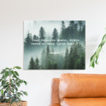 Creëer Uw eigen offerte Canvas Afdruk<br><div class="desc">Creëer uw eigen aangepaste citaat canvas muurkunst. Beschikt over minimalistische typemachine typografie en bos natuur achtergrond.</div>