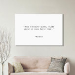 Creëer Uw eigen offerte Canvas Afdruk<br><div class="desc">Creëer uw eigen aangepaste canvaswandkunst. Biedt minimalistische typografie voor schrijfmachines.</div>