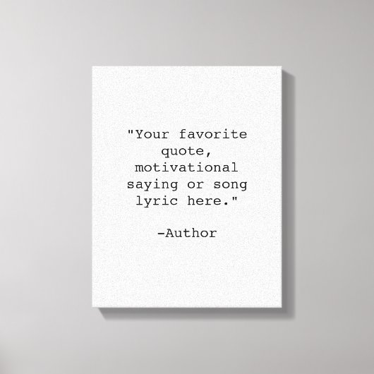 Creëer Uw eigen offerte Canvas Afdruk (Voorkant)