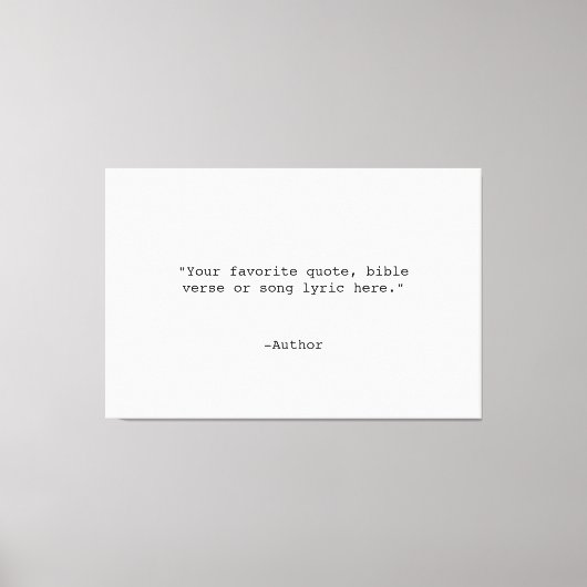 Creëer Uw eigen offerte Canvas Afdruk (Voorkant)