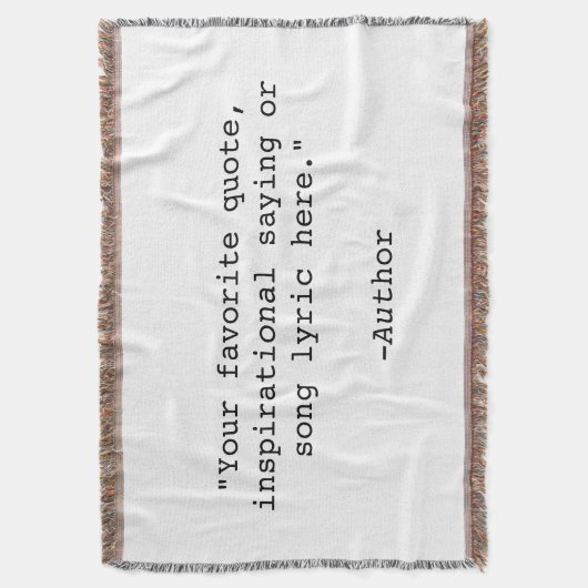 Creëer Uw eigen offerte Deken (Voorkant Verticaal)