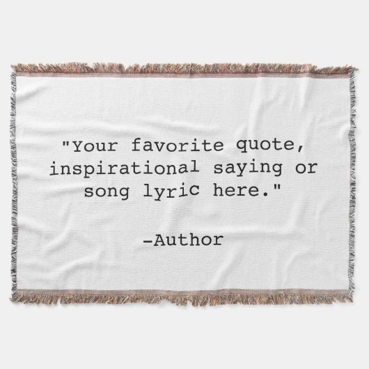 Creëer Uw eigen offerte Deken (Voorkant)