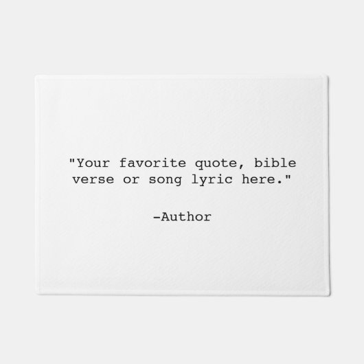 Creëer Uw eigen offerte Deurmat (Voorkant)