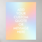 Creëer Uw eigen offerte-esthetische gradiënt Poster (Voorkant)