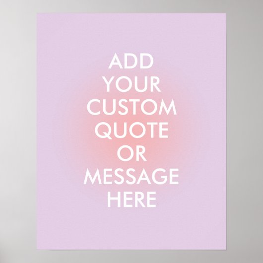 Creëer Uw eigen offerte-esthetische gradiënt Poster (Voorkant)