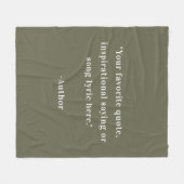 Creëer Uw eigen offerte Fleece Deken (Voorkant (Horizontaal))