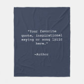 Creëer Uw eigen offerte Fleece Deken (Voorkant)