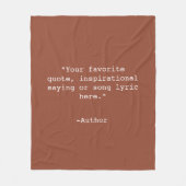 Creëer Uw eigen offerte Fleece Deken (Voorkant)