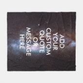 Creëer Uw eigen offerte Fleece Deken (Voorkant (Horizontaal))