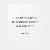 Creëer Uw eigen offerte Fleece Deken (Voorkant)