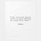 Creëer Uw eigen offerte Fleece Deken (Voorkant)