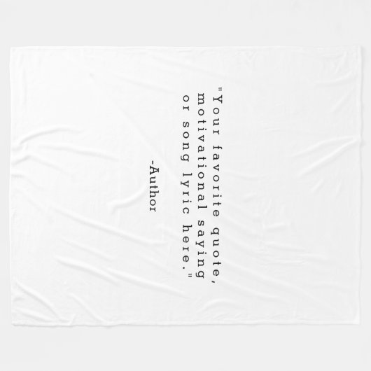 Creëer Uw eigen offerte Fleece Deken (Voorkant (Horizontaal))