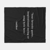 Creëer Uw eigen offerte Fleece Deken (Voorkant (Horizontaal))