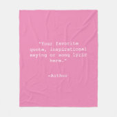 Creëer Uw eigen offerte Fleece Deken (Voorkant)