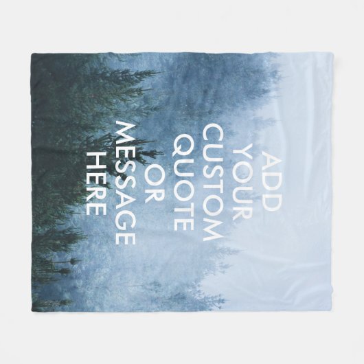 Creëer Uw eigen offerte Fleece Deken (Voorkant (Horizontaal))