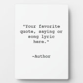 Creëer Uw eigen offerte Fotoplaat (voorkant)