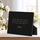 Creëer Uw eigen offerte Fotoplaat<br><div class="desc">Creëer uw eigen aangepaste citaat plaquette home decor. Voeg uw favoriete gezegde,  bijbeltekst of gepersonaliseerde tekst toe in minimalistische typografie in schrijfmachinestijl.</div>