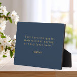 Creëer Uw eigen offerte Fotoplaat<br><div class="desc">Creëer uw eigen aangepaste citaat plaquette home decor. Voeg uw favoriete gezegde,  bijbeltekst of gepersonaliseerde tekst toe in minimalistische typografie in schrijfmachinestijl.</div>