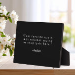 Creëer Uw eigen offerte Fotoplaat<br><div class="desc">Creëer uw eigen aangepaste citaat plaquette home decor. Voeg uw favoriete gezegde,  bijbeltekst of gepersonaliseerde tekst toe in minimalistische typografie in schrijfmachinestijl.</div>