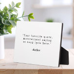 Creëer Uw eigen offerte Fotoplaat<br><div class="desc">Creëer uw eigen aangepaste citaat plaquette home decor. Voeg uw favoriete gezegde,  bijbeltekst of gepersonaliseerde tekst toe in minimalistische typografie in schrijfmachinestijl.</div>