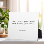 Creëer Uw eigen offerte Fotoplaat<br><div class="desc">Creëer uw eigen aangepaste offerte plaquette. Beschikt over minimalistische typemachinetypografie.</div>