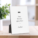 Creëer Uw eigen offerte Fotoplaat<br><div class="desc">Hedendaagse minimalistische design plaquette met uw favoriete inspirerend offerte of gezegde. Voeg gewoon je eigen tekst toe.</div>