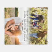 Creëer Uw eigen offerte gepersonaliseerde 2 foto Fleece Deken (Voorkant (Horizontaal))