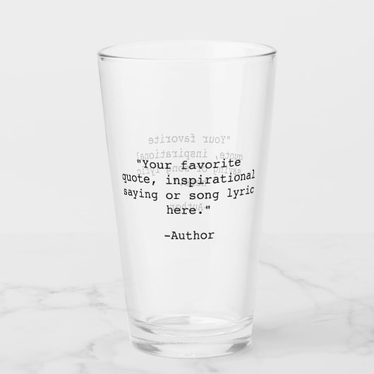 Creëer Uw eigen offerte Glas (Voorkant)