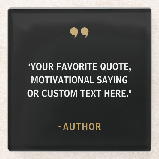 Creëer Uw eigen offerte Glazen Onderzetter (Voorkant)