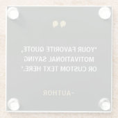 Creëer Uw eigen offerte Glazen Onderzetter (Achterkant)